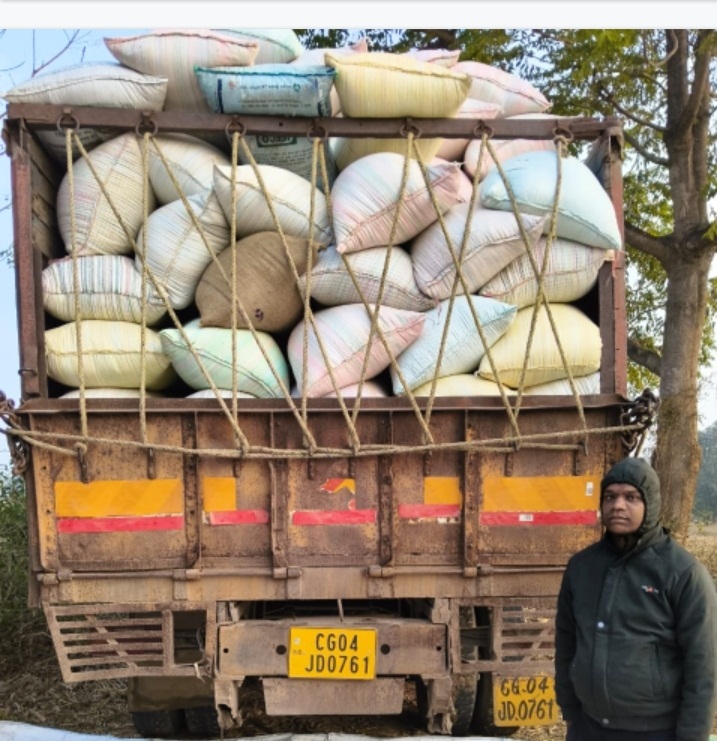 611 कट्टा धान व ट्रक जब्त