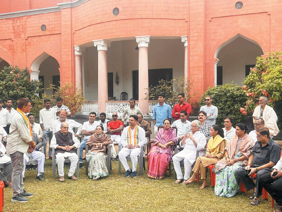 नए जिला कांग्रेस अध्यक्ष का स्वागत
