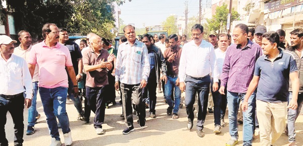 गंज चौक से कन्हारपुरी तक सडक़ चौड़ीकरण  प्रस्तावित