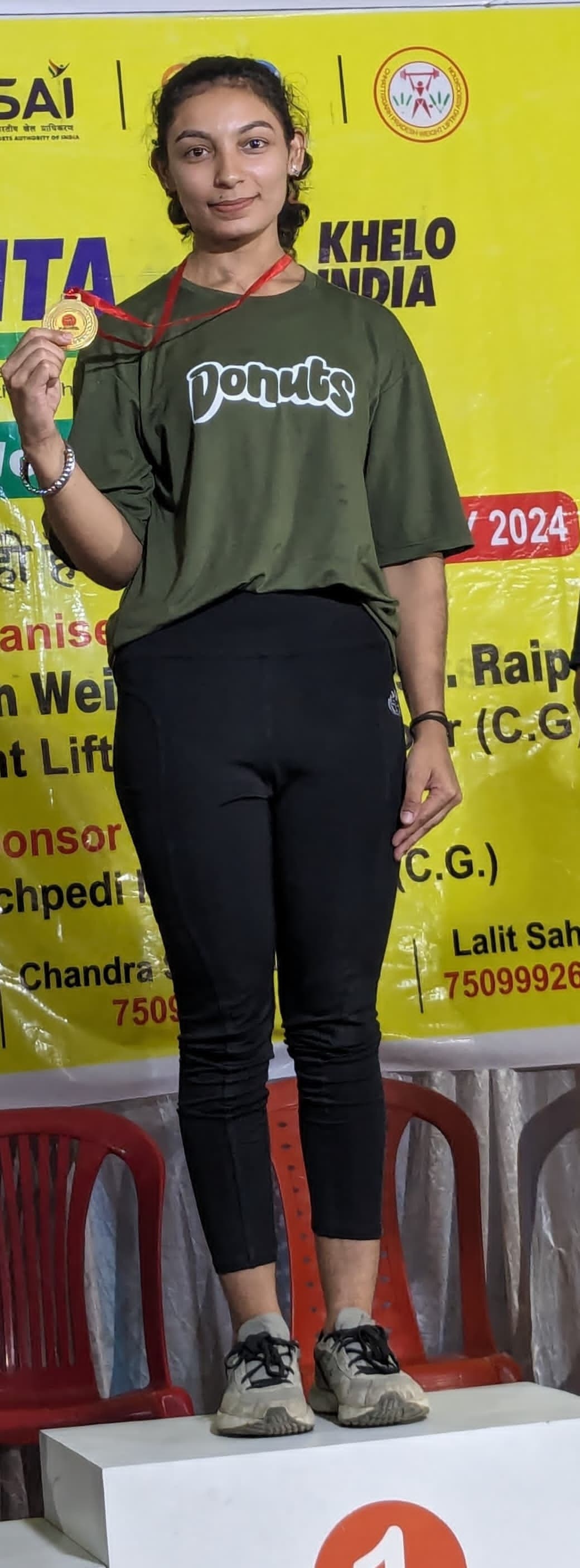 खेलो इंडिया भारोत्तोलन स्पर्धा के लिए किरण बघेल का चयन