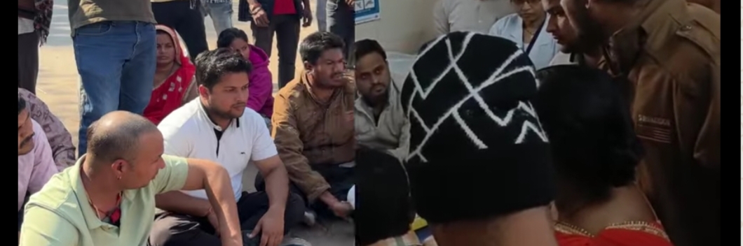 जिला अस्पताल में नवजात की मौत पर हंगामा