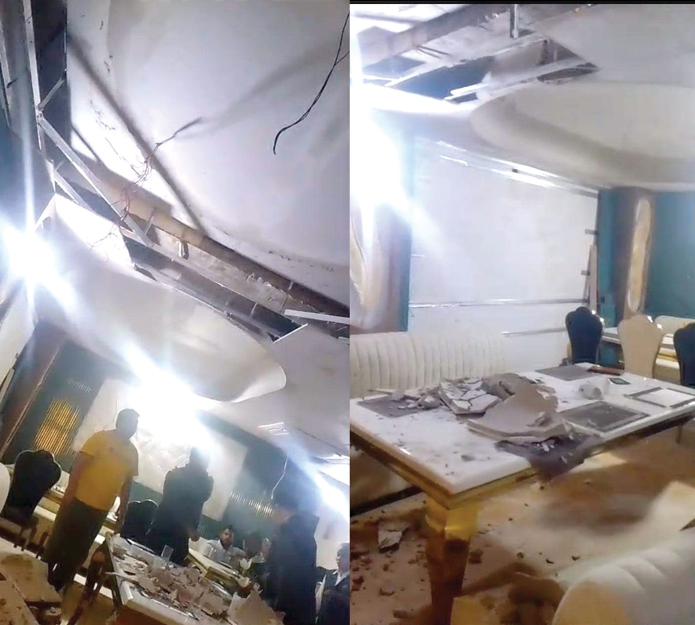 रेस्तरां की फाल्स सीलिंग गिरी, कई घायल लापरवाह संचालक पर होगी कार्रवाई