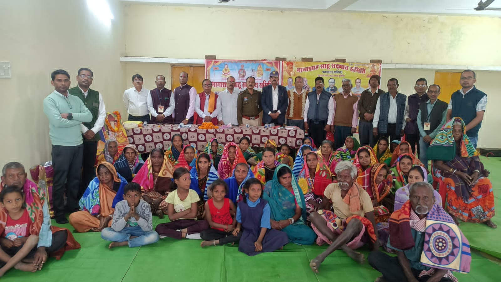 भामाशाह साहू समिति  ने किया कंबल वितरण