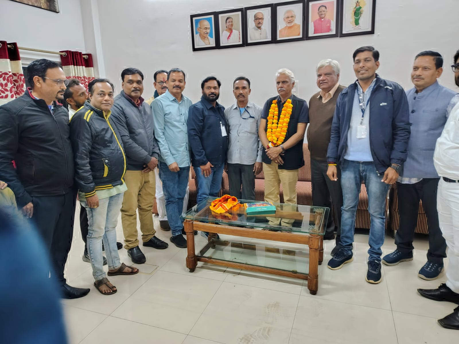 पुष्पेंद्र कुलश्रेष्ठ का नगर आगमन पर स्वागत