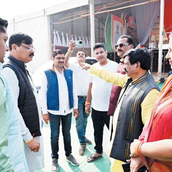 भाजपा के राष्ट्रीय अध्यक्ष नड्डा के जांजगीर-चाम्पा में आगमन की तैयारियां, भाजपा नेताओं ने किया निरीक्षण