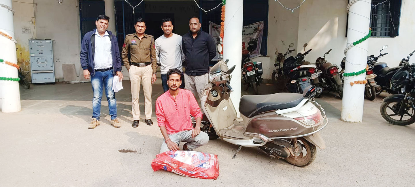 अवैध शराब संग आरोपी गिरफ्तार