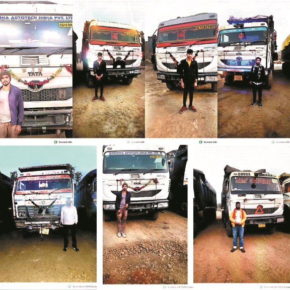 अवैध फ्लाई ऐश डंपिंग, 9 ट्रेलर-हाइवा जब्त