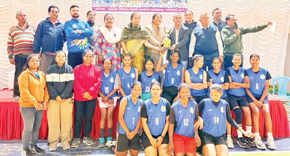  राज्य स्तर महिला बास्केटबॉल में सरगुजा सेक्टर चैंपियन