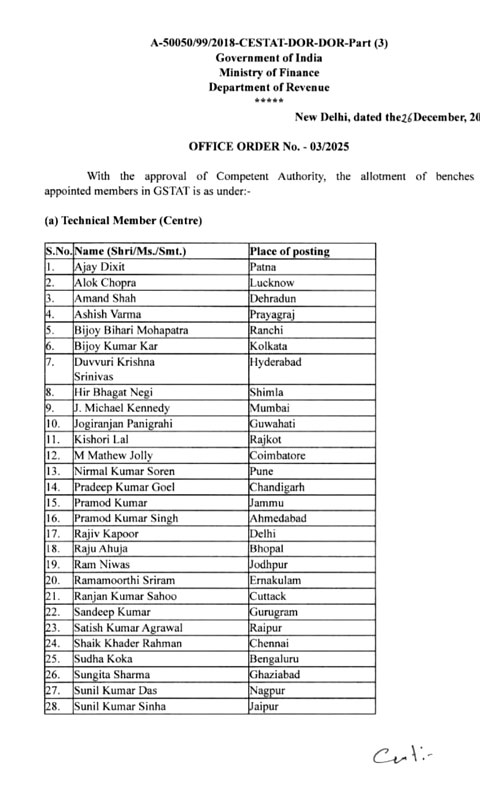 जीएसटी अपीलीय अधिकरण जनवरी से, दो नियुक्तियां 20 हजार केस से शुरूआत