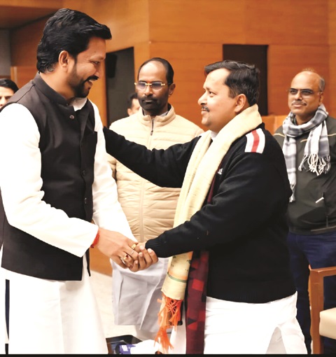 नितिन नबीन से दिल्ली में मिले विक्रांत