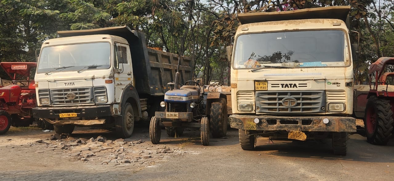 अवैध खनन व परिवहन,  31 वाहन जब्त