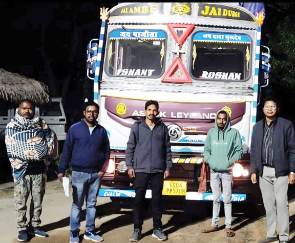 अवैध परिवहन, 675 बोरी धान जब्त