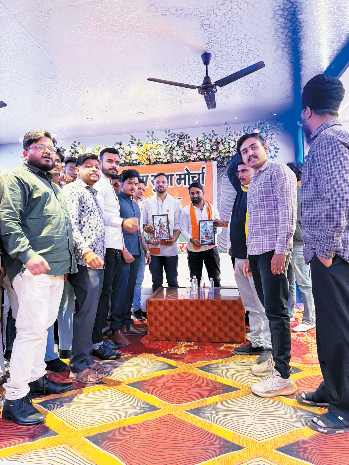 युवा मोर्चा के जिला पदाधिकारियों का स्वागत