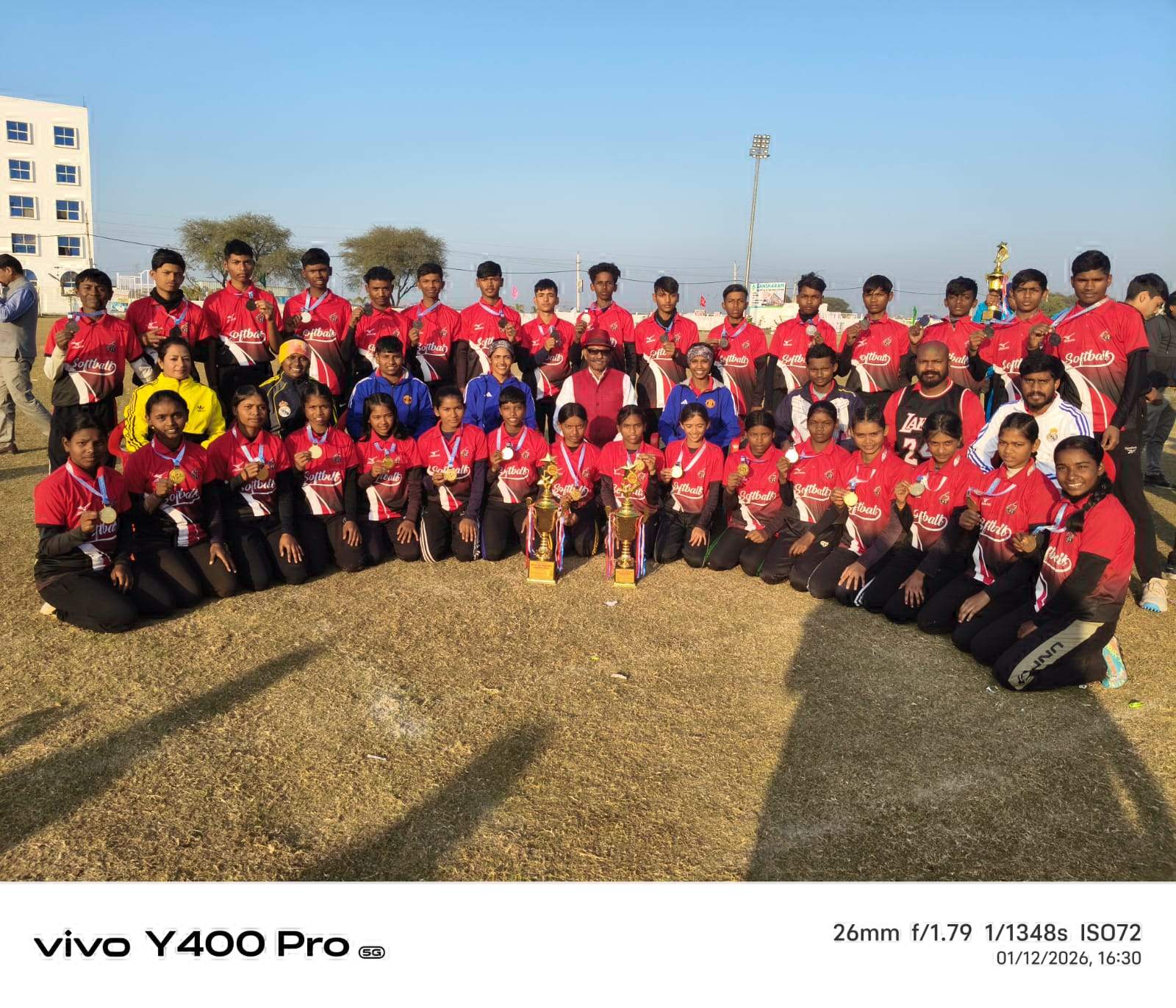 सॉफ्टबॉल में छत्तीसगढ़ ने बालक एवं बालिका दोनों वर्गों में जीते पदक