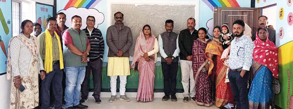  नवनिर्मित आंगनबाड़ी भवन का लोकार्पण