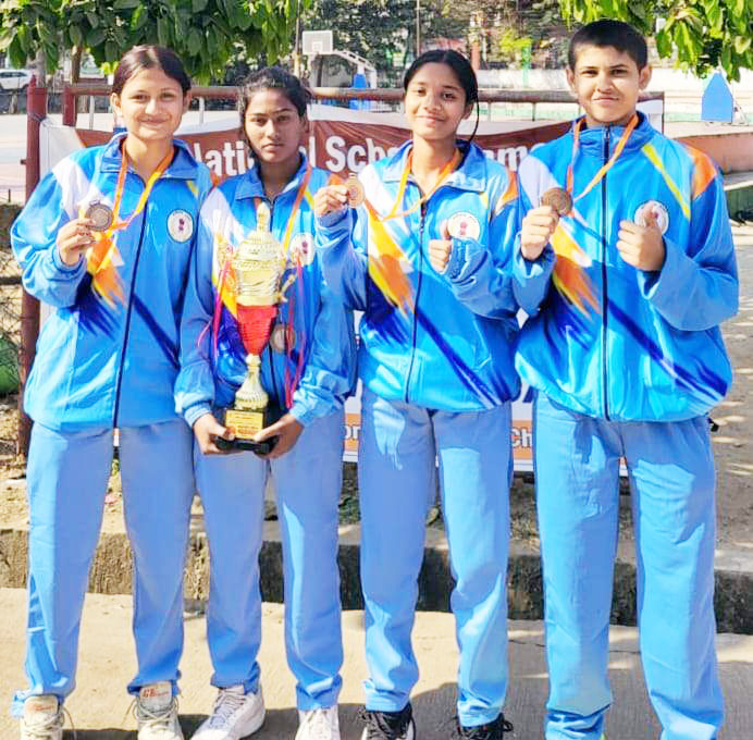 राष्ट्रीय शालेय बास्केटबॉल चैंपियनशिप में छत्तीसगढ़ बालिका टीम ने जीता कांस्य पदक