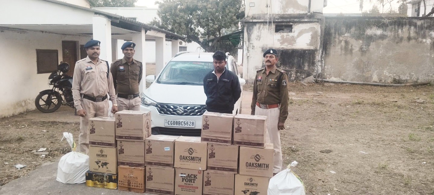 मप्र की अंग्रेजी शराब तस्करी करते आरोपी गिरफ्तार