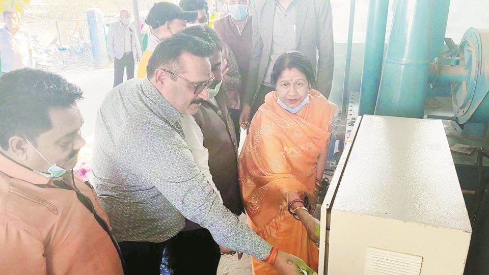 शहर के कचरा प्रबंधन में ऐतिहासिक पहल, ट्रामिल व इंसिनरेटर मशीन का शुभारंभ