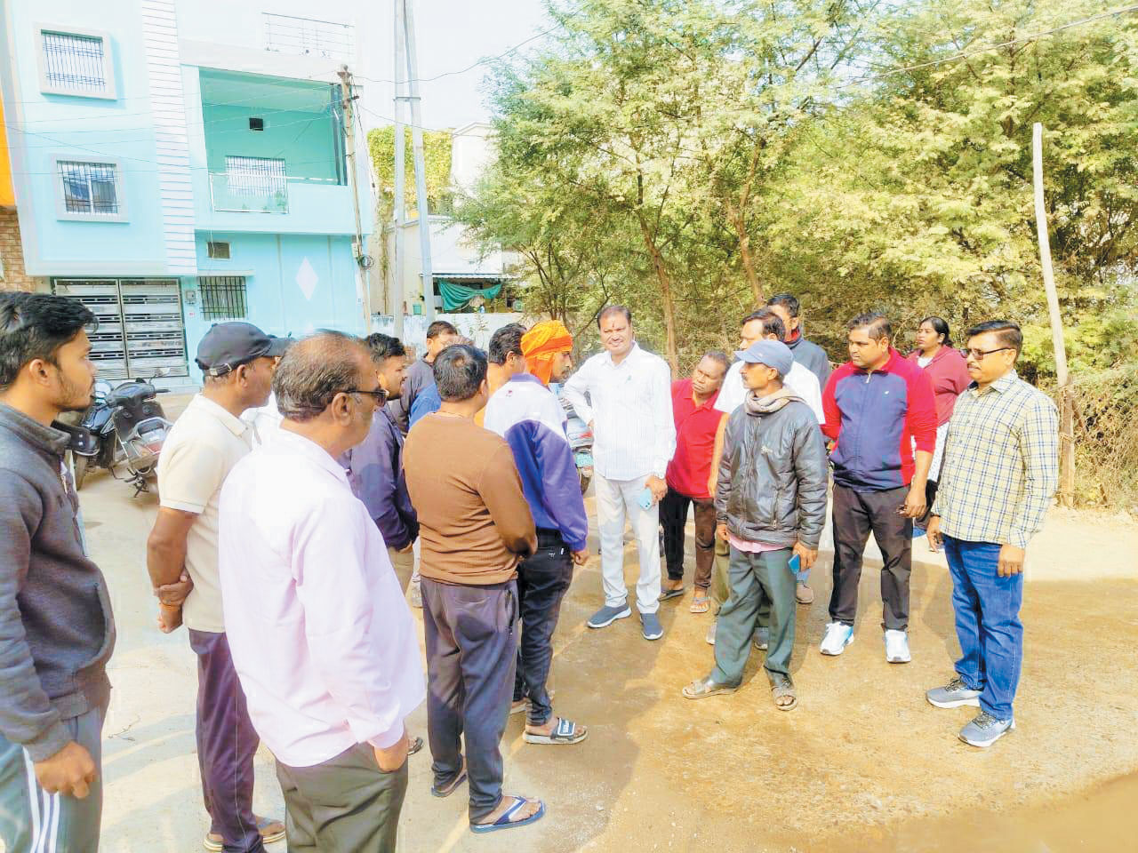 शिव कॉलोनी में पानी निकासी की समस्या