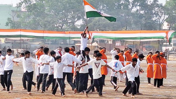 गणतंत्र दिवस समारोह का अंतिम रिहर्सल