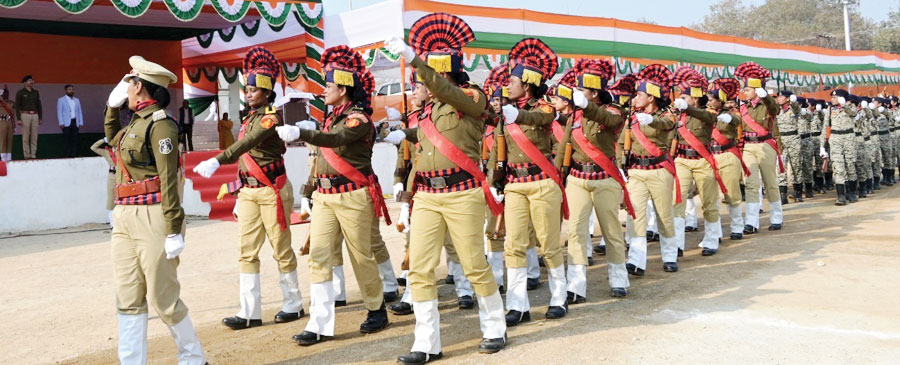 गणतंत्र दिवस समारोह का अंतिम अभ्यास