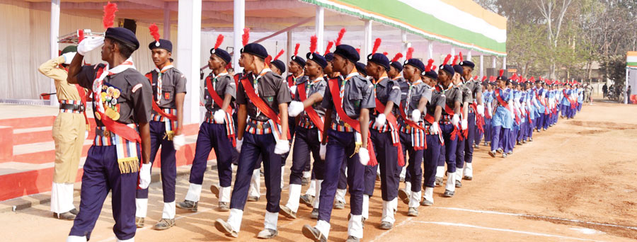 पीजी कॉलेज ग्राउण्ड में गणतंत्र दिवस समारोह का अंतिम पूर्वाभ्यास