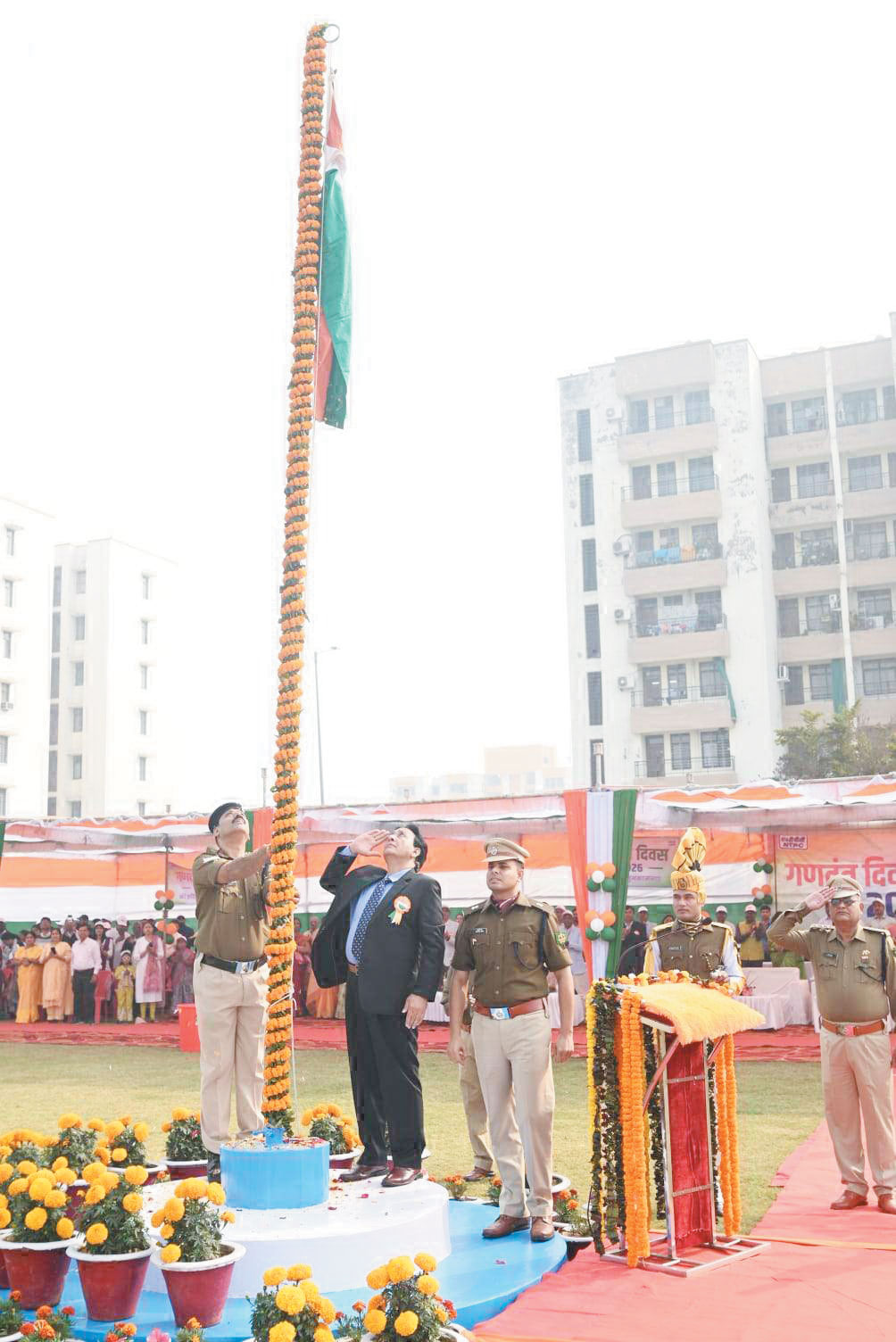 एनटीपीसी लारा में हर्षोल्लास के साथ मना 77वां गणतंत्र दिवस