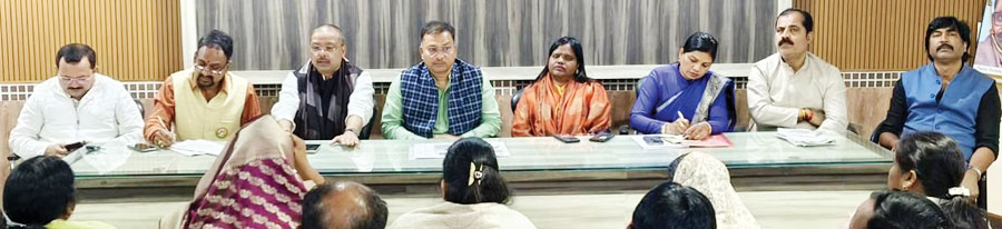 भाजपा सरगुजा के नवीन जिला कार्यालय भूमिपूजन को लेकर बैठक