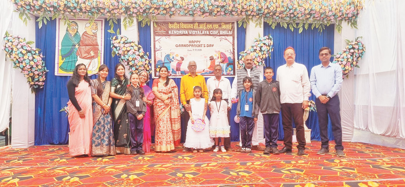 केंद्रीय विद्यालय सीआईएसएफ भिलाई में वरिष्ठ दादा-दादी दिवस