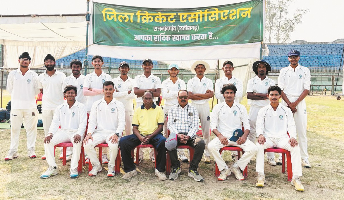 जिला क्रिकेट एसोसिएशन नांदगांव की शानदार जीत, नारायणपुर को एक पारी 121 रनों से हराया