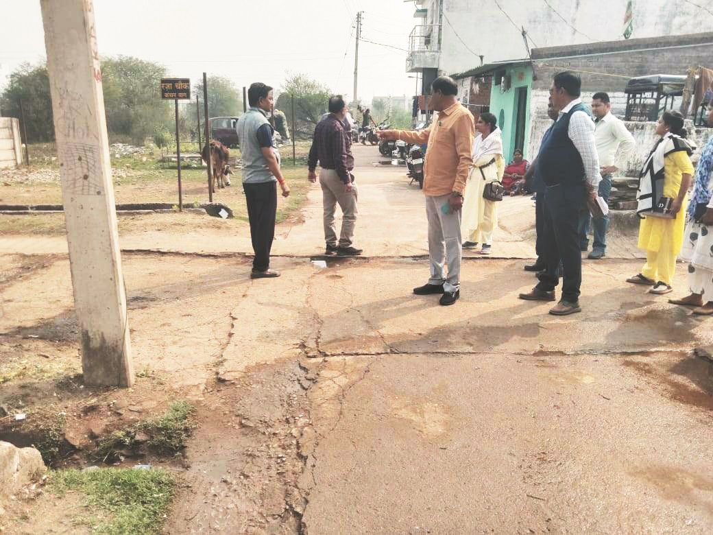 महापौर ने वार्डों का किया निरीक्षण