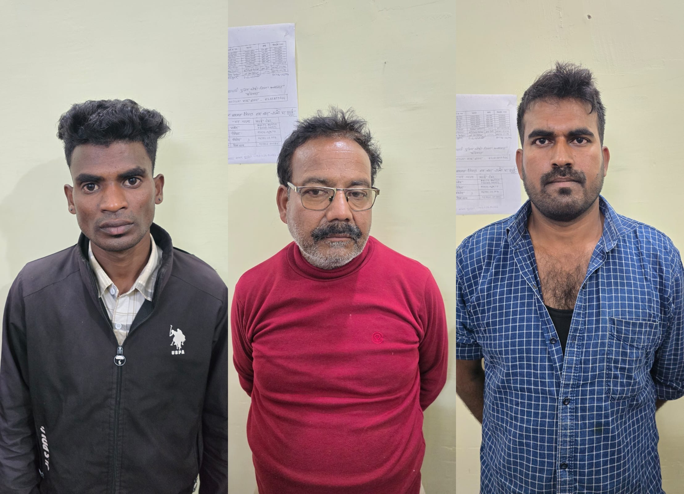 शराब तस्करी , तीन आरोपी गिरफ्तार