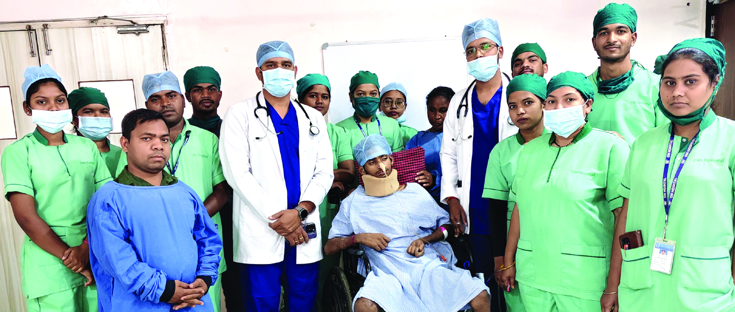 सडक़ दुर्घटना के गंभीर मरीज को मिला जीवन