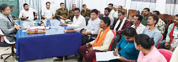 नवीन बस स्टैंड व बायपास रोड संचालन पर बैठक