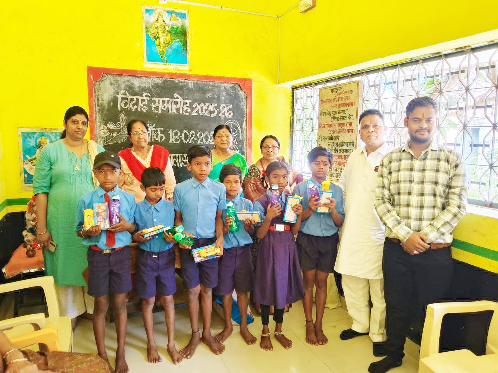 प्रा.शाला सदर बाजार में विदाई कार्यक्रम