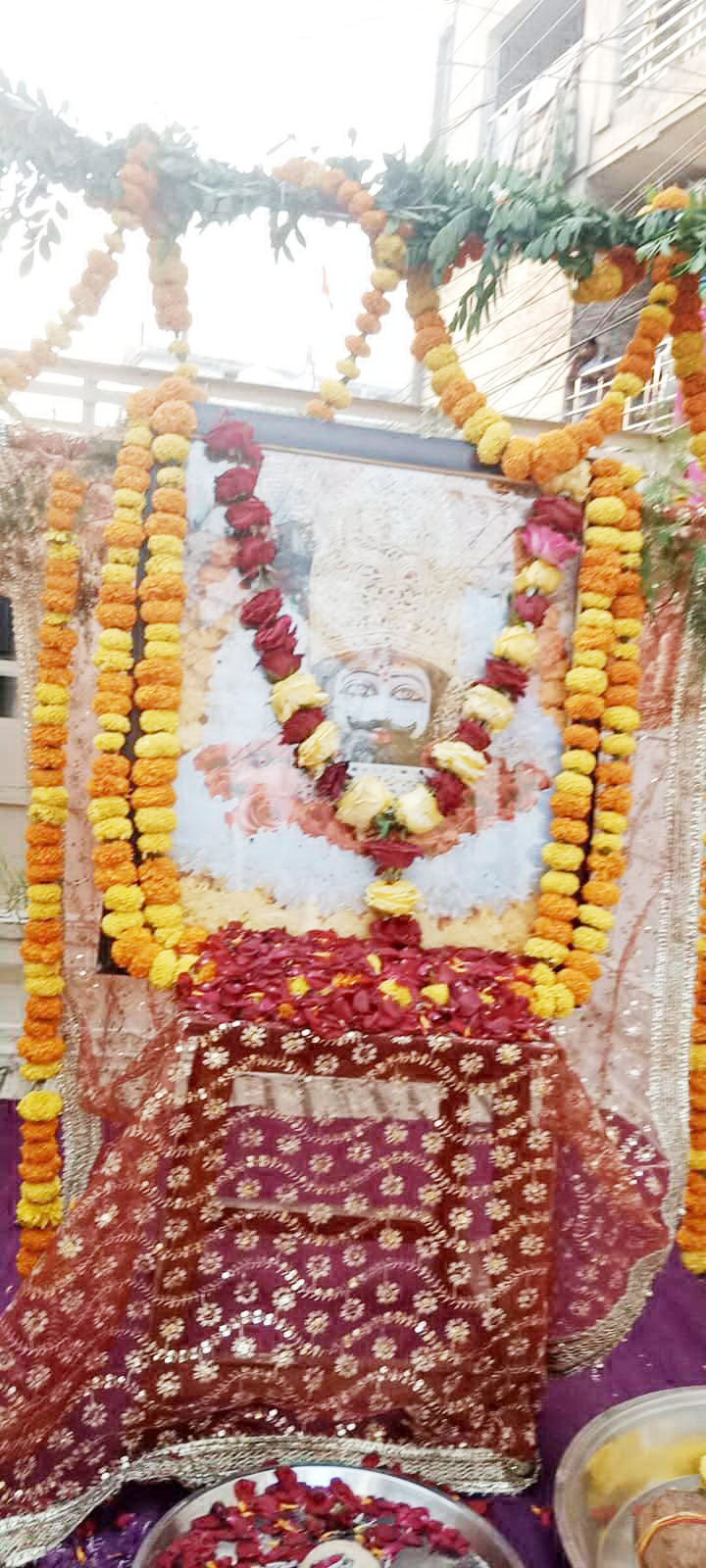 श्याम बाबा के निकाली गई निशान यात्रा