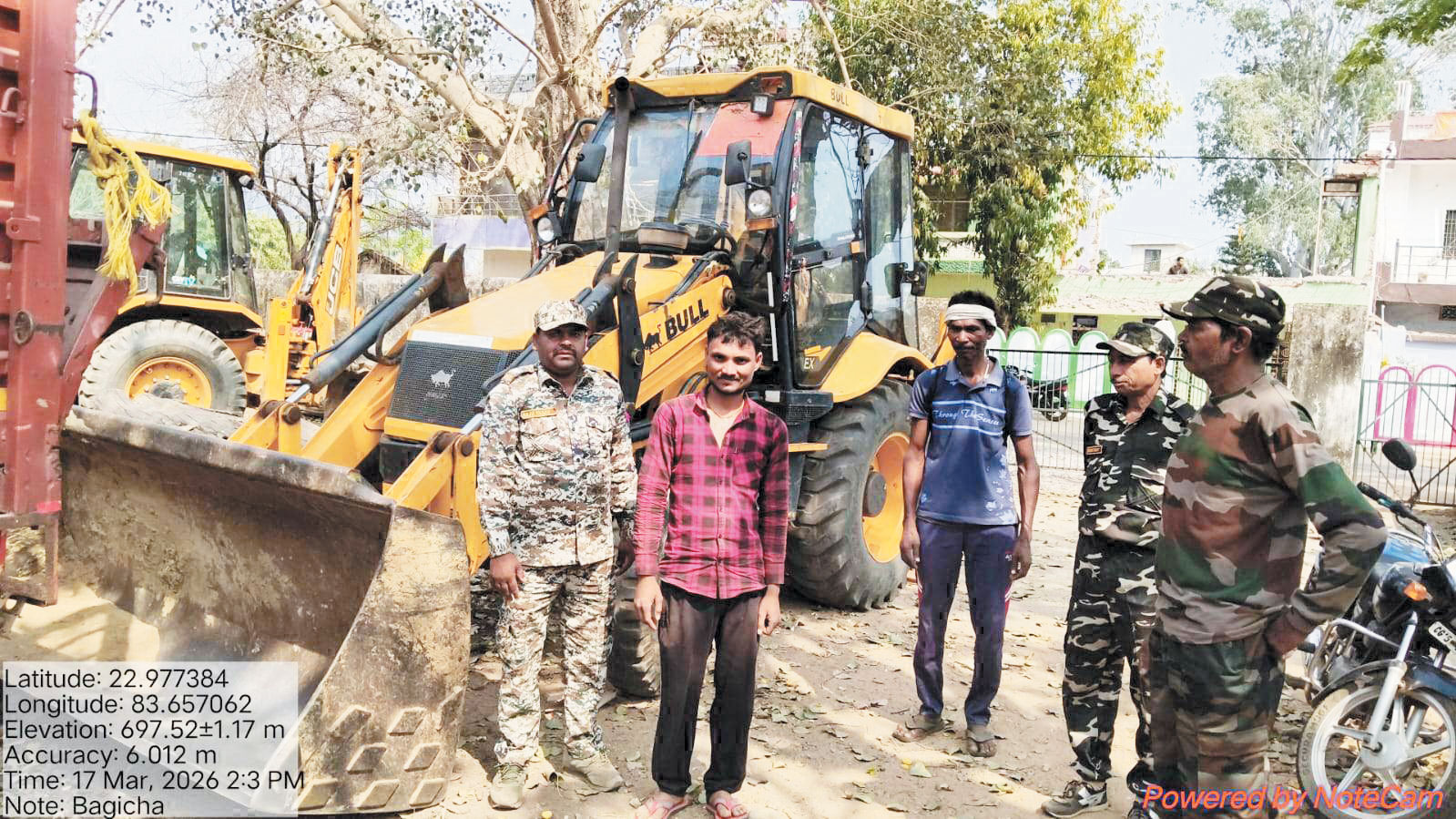 अवैध खुदाई, जेसीबी मशीन जब्त वन अपराध प्रकरण दर्ज