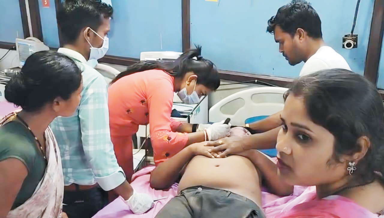 लंजोड़ा बाजार में मधुमक्खियों का हमला, मानसिक बीमार बालक गंभीर