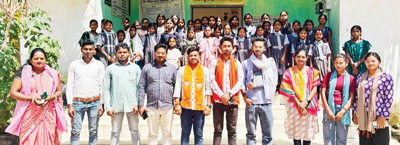 भाजपा  स्थापना दिवस सप्ताह, हॉस्टल संपर्क अभियान आयोजित