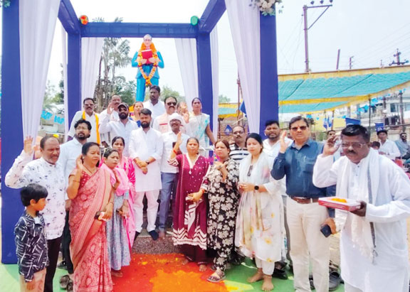 शहर जिला कांग्रेस कमेटी ने मनाई अंबेडकर जयंती