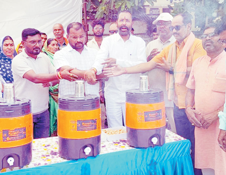 विधायक प्रतिनिधि ने किया प्याऊ घर का शुभारंभ