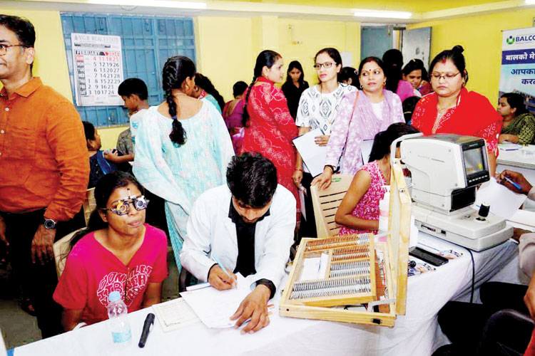 पुलिस परिवार की महिलाओं के लिए नि:शुल्क स्वास्थ्य शिविर, दो सौ ने कराया जांच