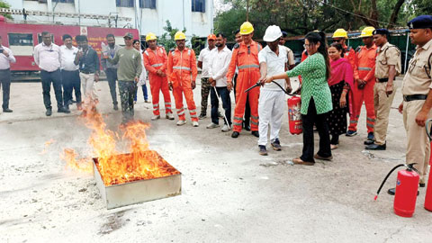 स्टेट बैंक में मॉक ड्रिल