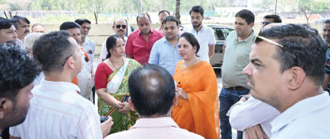 महापौर ने  क्रिस्ट ग्रीन के ले आउट की जांच  के आदेश दिए