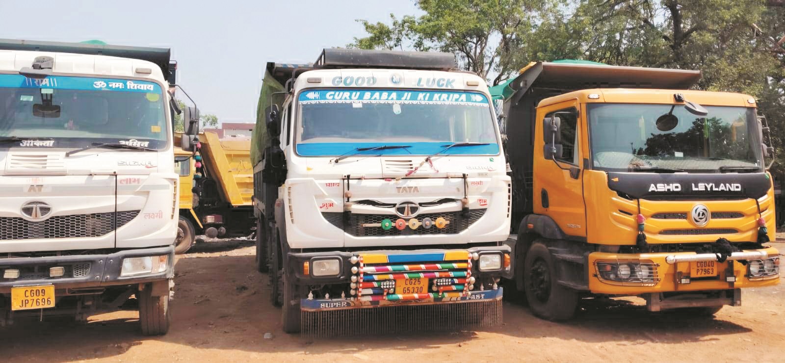 अवैध खनिज परिवहन, 6 गाडिय़ां जब्त, जुर्माना