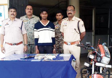 नकली पिस्तौल दिखा पेट्रोल पंप में लूट, आरोपी महाराष्ट्र से बंदी