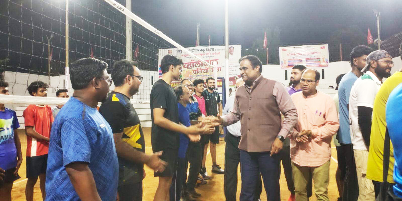 3 दिनी वॉलीबॉल स्पर्धा, पहले दिन 3 मुकाबले