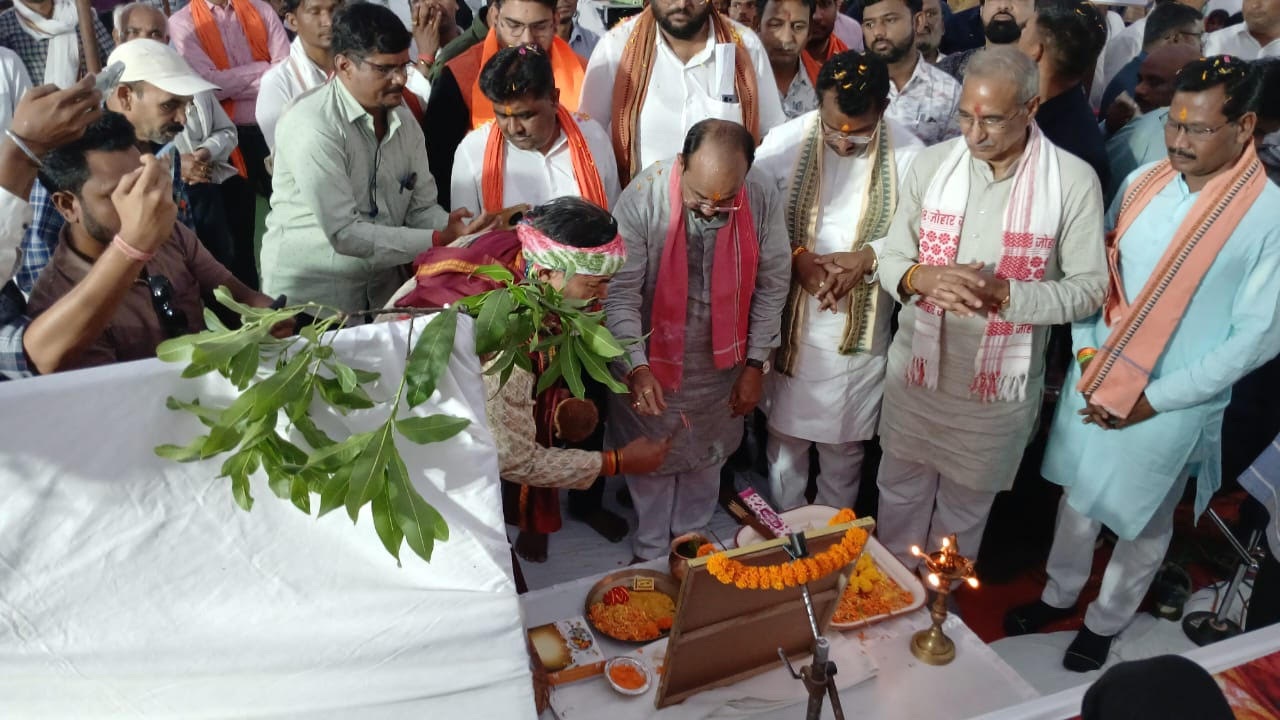 साव ने किया 44 विकास कार्यों का भूमिपूजन