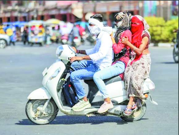 द्रोणिका के प्रभाव से राजस्थान से आने वाली गर्म हवा रुकी