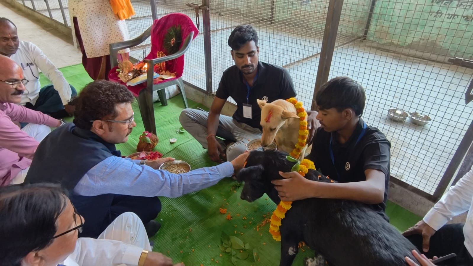 महापौर ने की श्वान की पूजा, जगदलपुर में एबीसी सेंटर शुरु